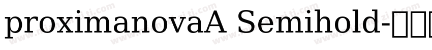 proximanovaA Semihold字体转换